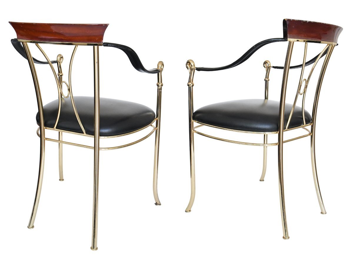 Paire de fauteuils par designer Vidal Grau, Espagne des années 1980/90-photo-7