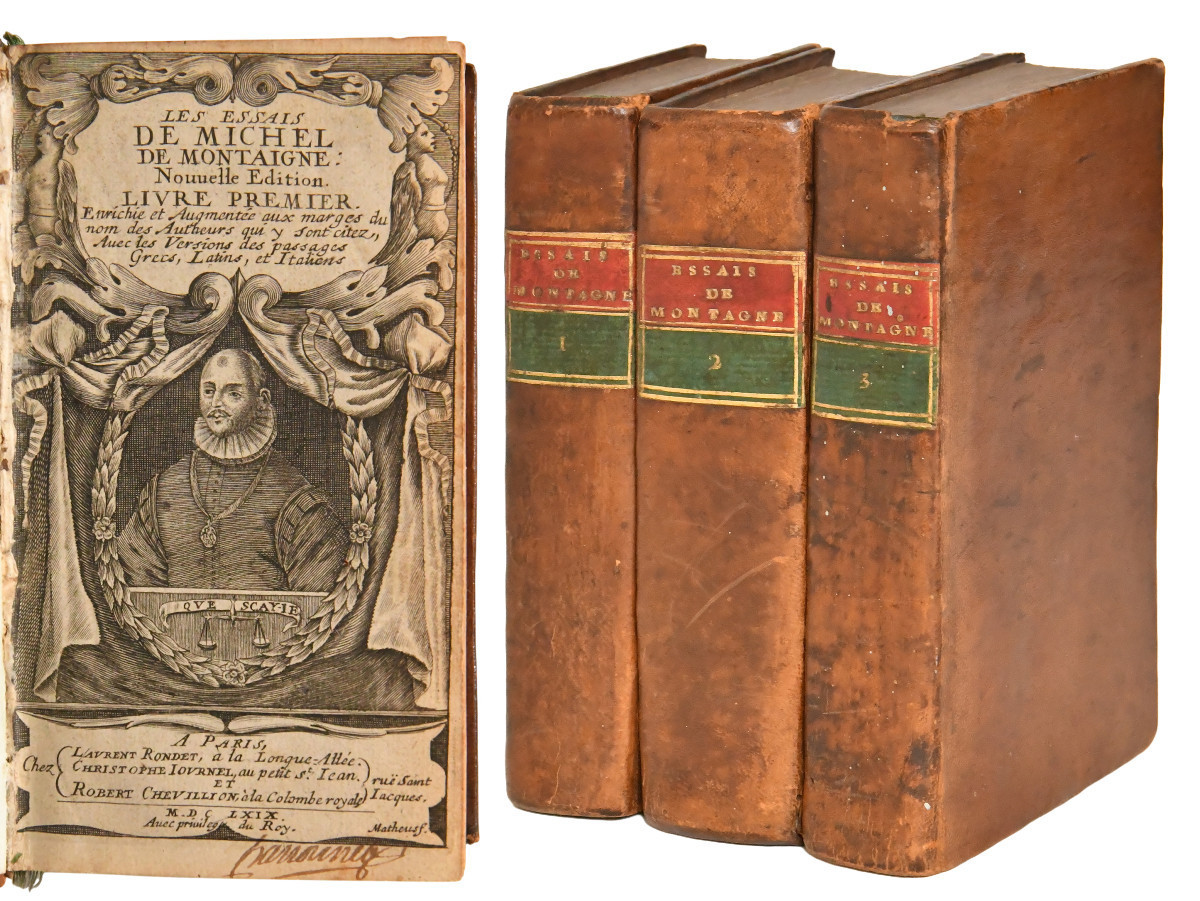 Michel de MONTAIGNE "Les Essais" XVIIIe 