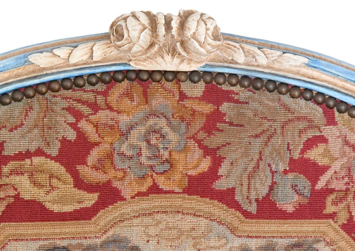 Pair Of Louis XV Style Cabriolet Armchairs -photo-4