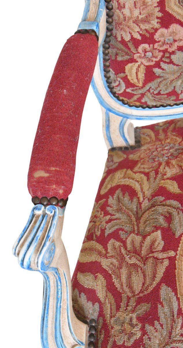 Pair Of Louis XV Style Cabriolet Armchairs -photo-2