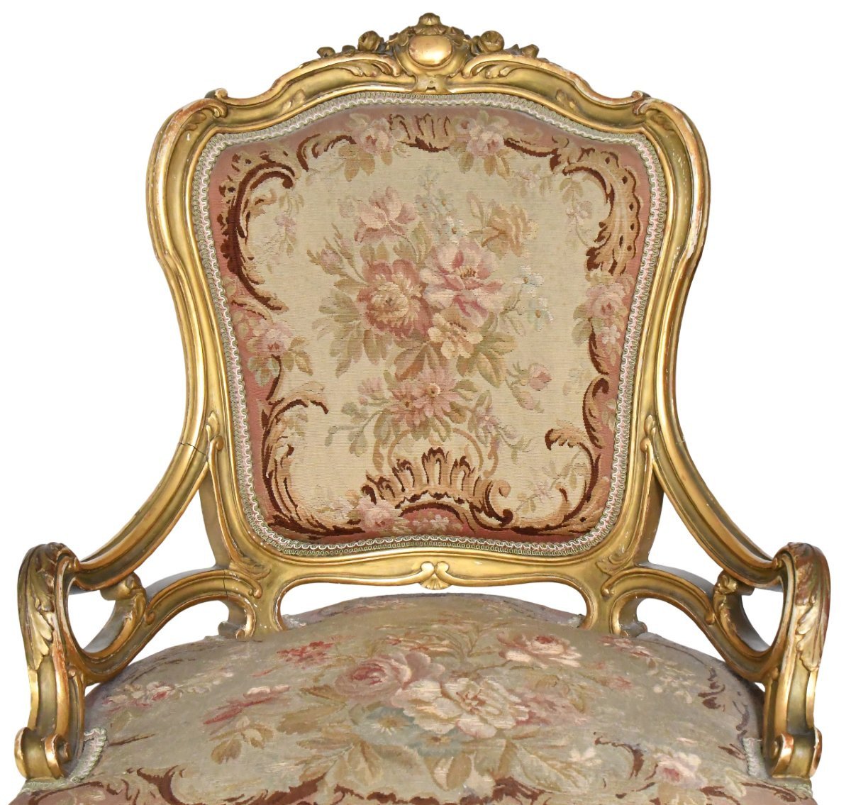 Fauteuil cabriolet de style Louis XV -photo-2