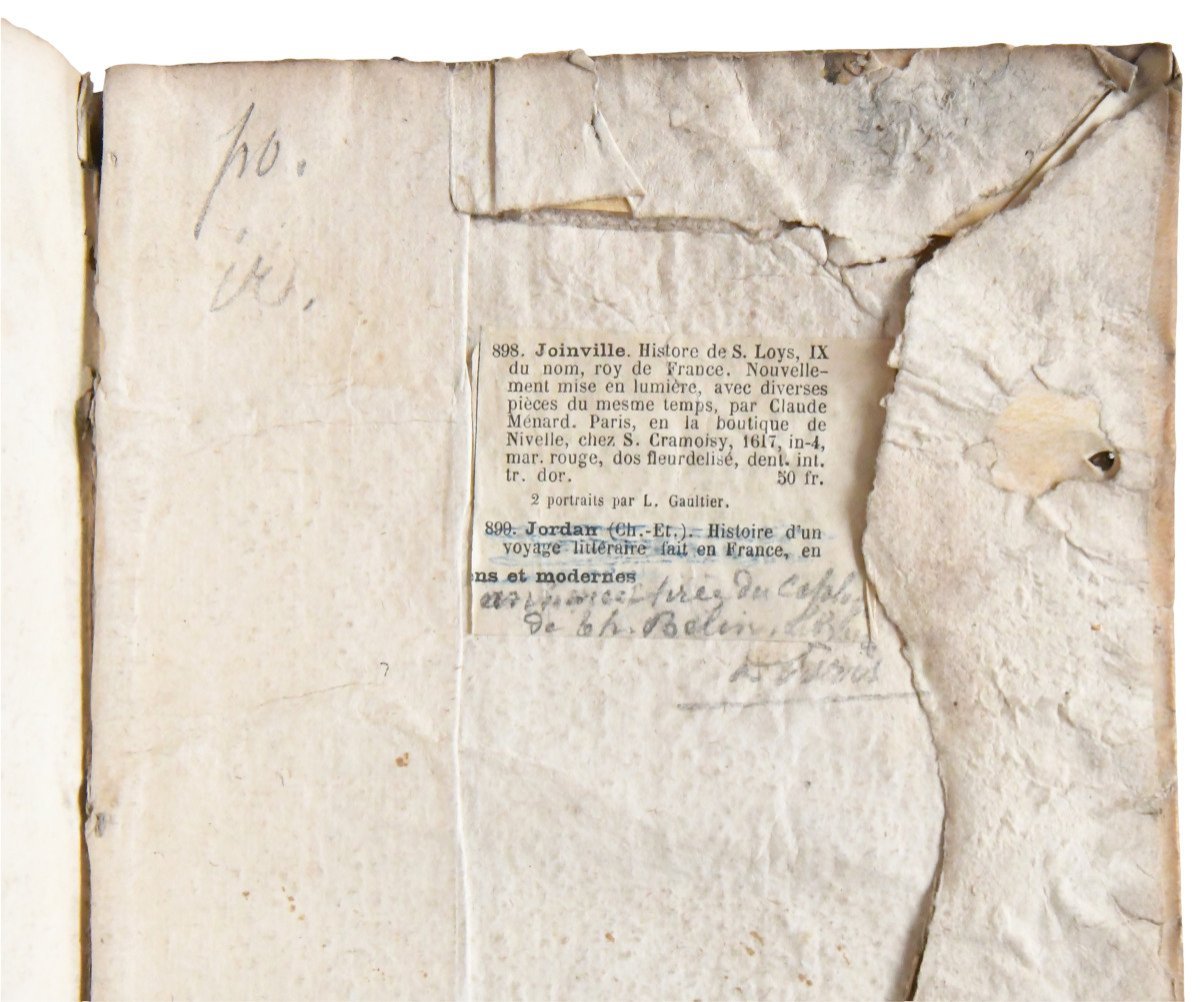 Jean de JOINVILLE (1224 ?-1317) "Histoire de S. Loys IX. du nom, roy de France", 1617-photo-4