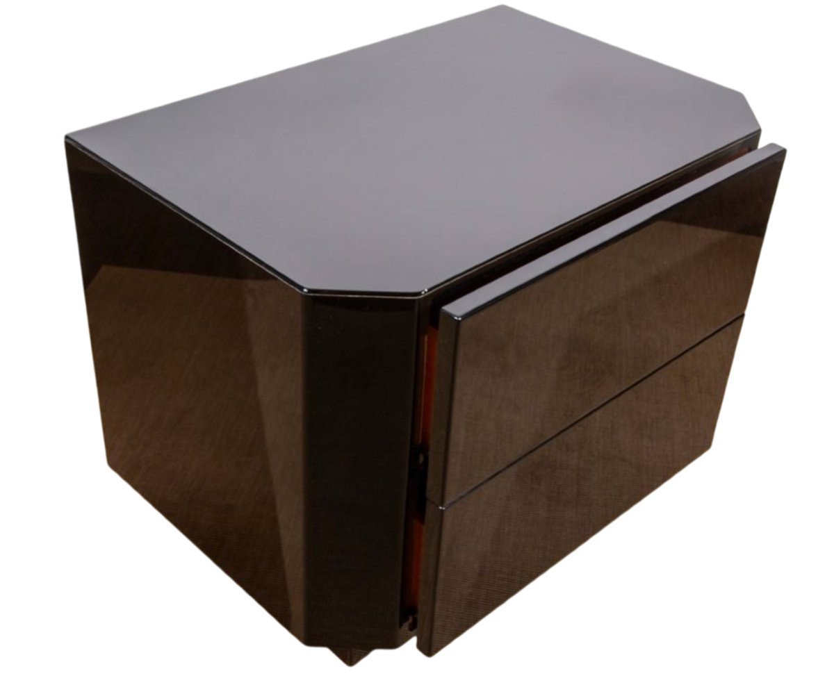 Pair Of David Lange Bedside Tables From The 1970s/80s -photo-3