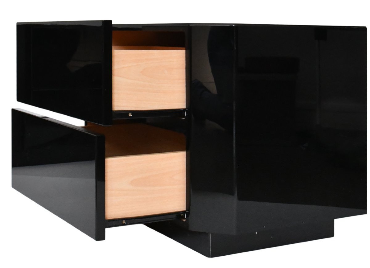 Pair Of David Lange Bedside Tables From The 1970s/80s -photo-4