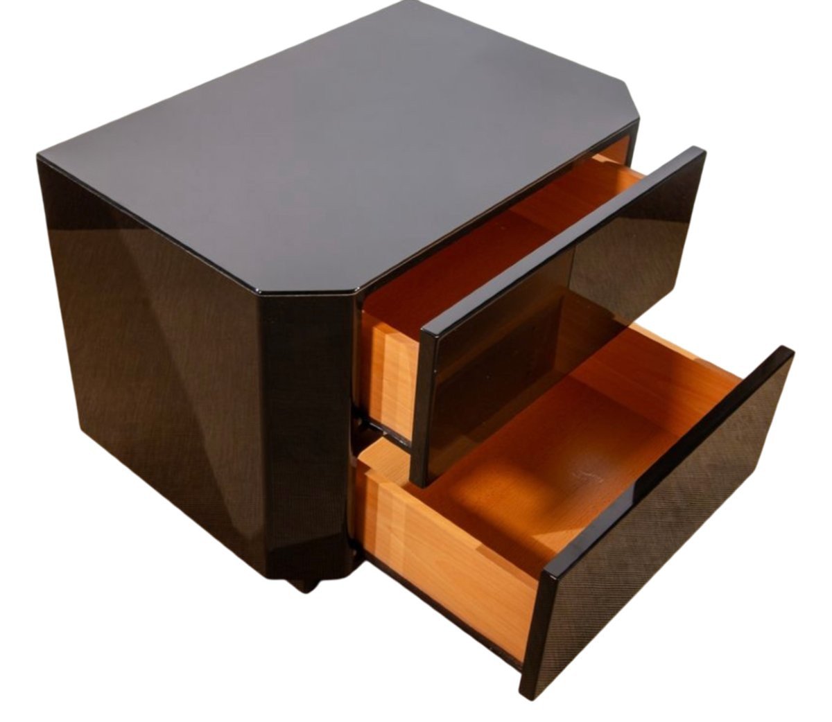 Pair Of David Lange Bedside Tables From The 1970s/80s -photo-1