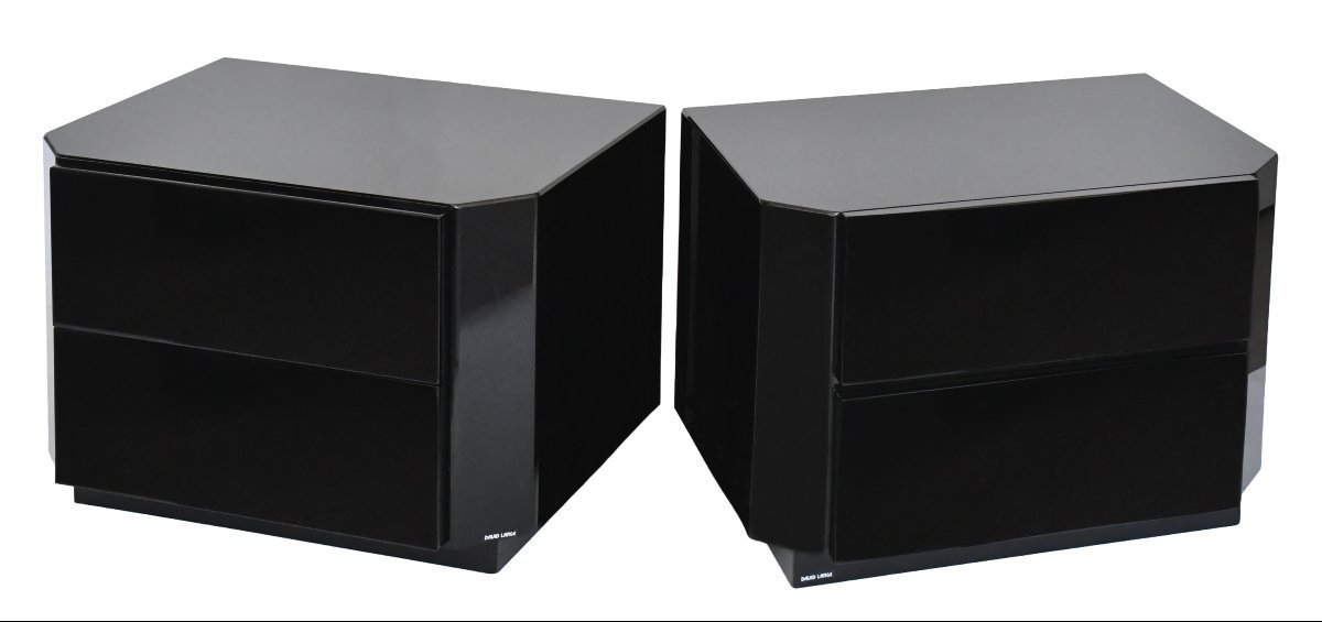 Pair Of David Lange Bedside Tables From The 1970s/80s 