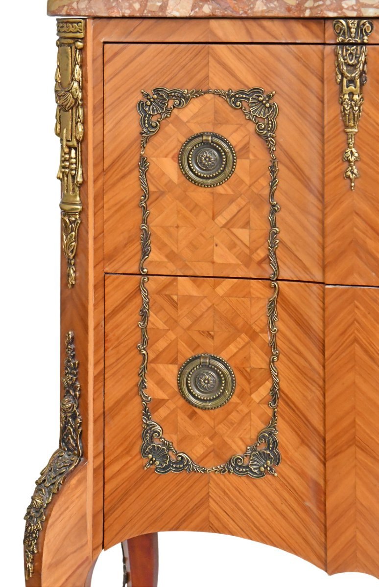 Louis XV Style Chest Of Drawers -photo-4