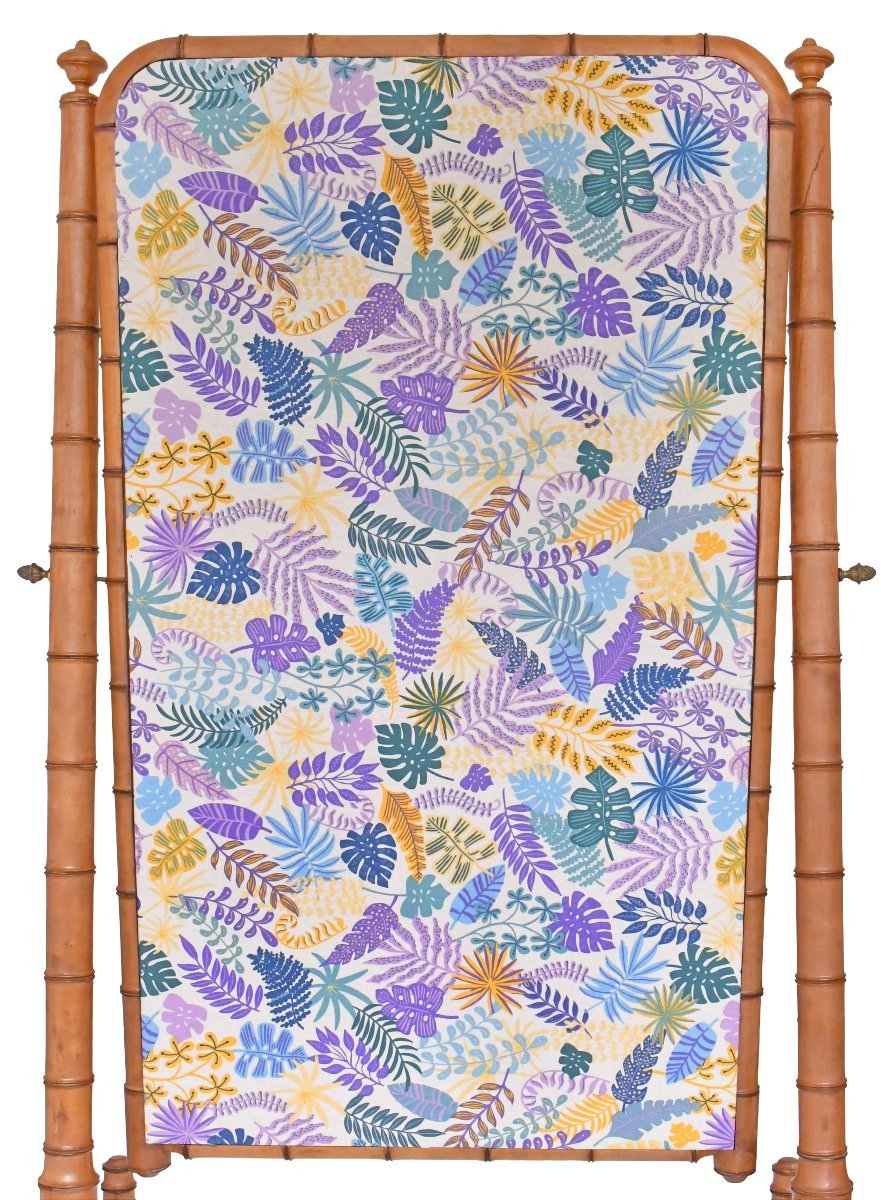 Miroir psyché façon bambou de style Napoléon III -photo-6