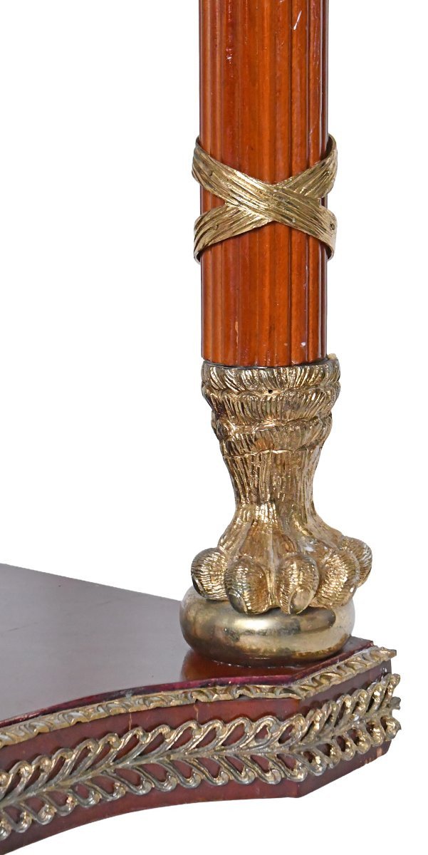 Console surmontée d'un miroir de style Empire -photo-1