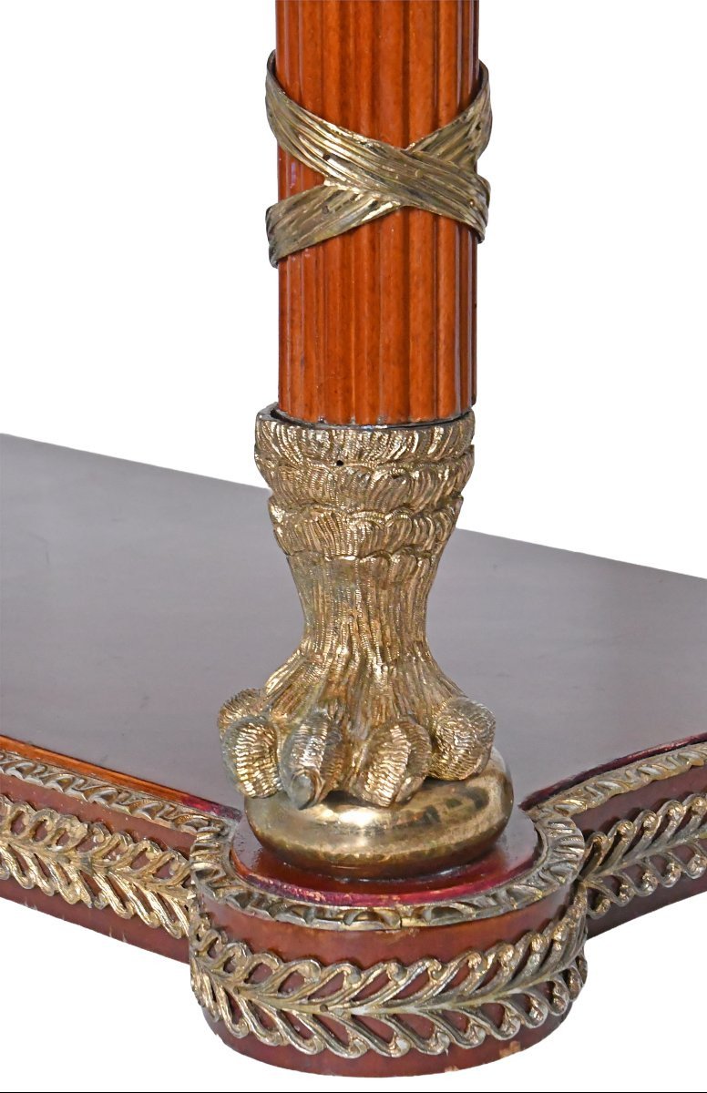 Console surmontée d'un miroir de style Empire -photo-2