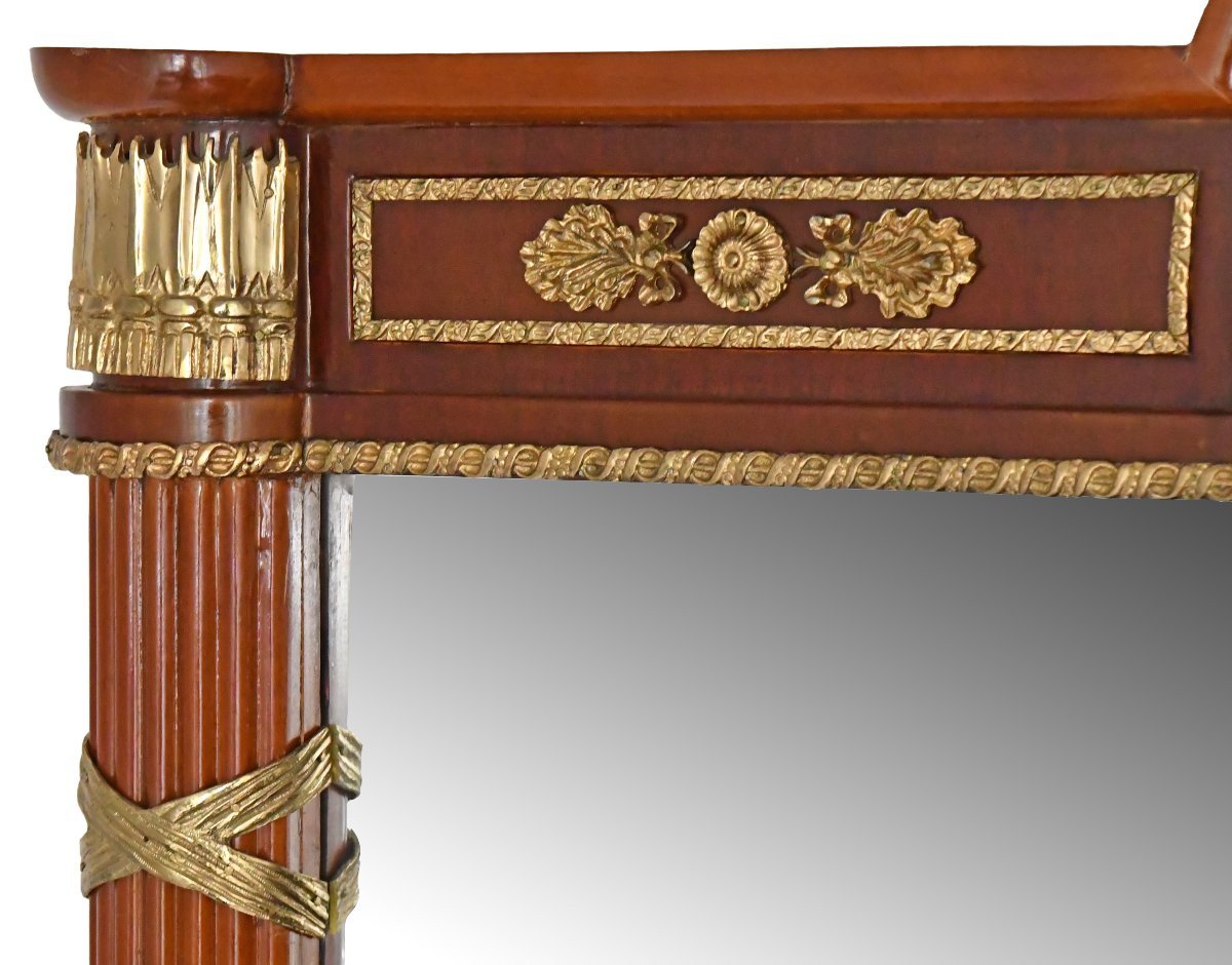 Console surmontée d'un miroir de style Empire -photo-6