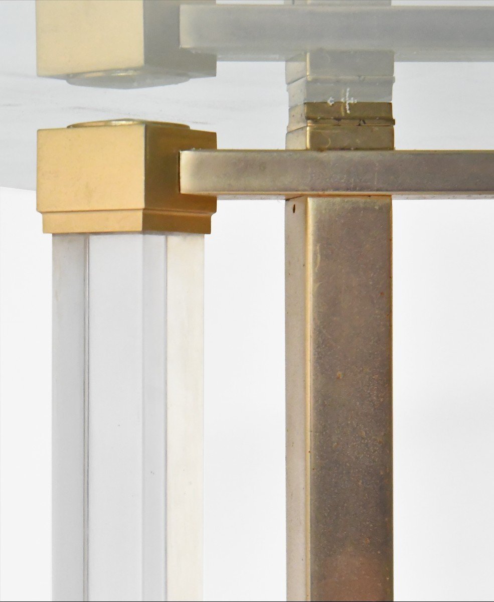 Table Hollywood Regency des années 1970 dans le style de Charles Hollis Jones -photo-4