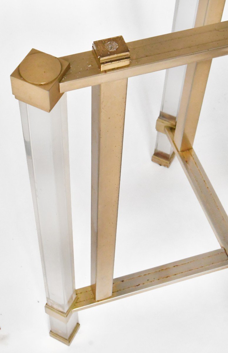 Table Hollywood Regency des années 1970 dans le style de Charles Hollis Jones -photo-4