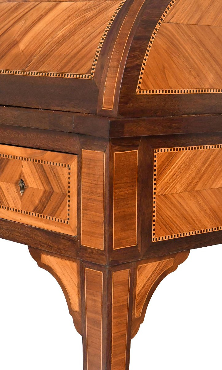 Bureau cylindre de style Louis XVI -photo-3