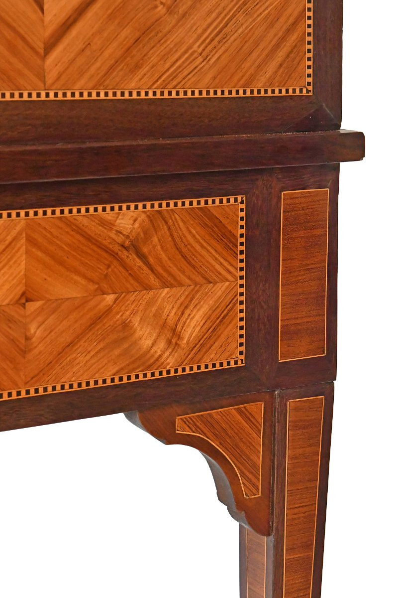 Bureau cylindre de style Louis XVI -photo-1