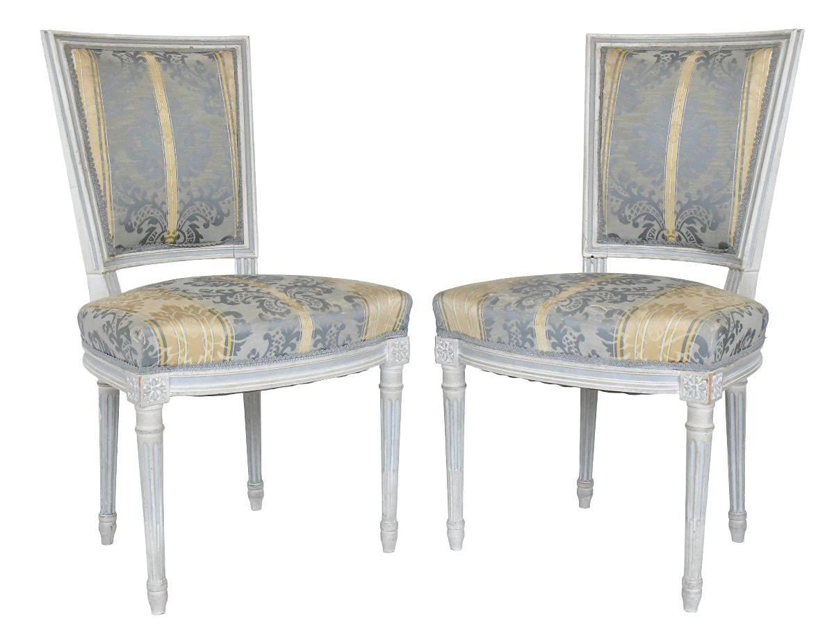 Set Of 4 Louis XVI Style Chairs -photo-2