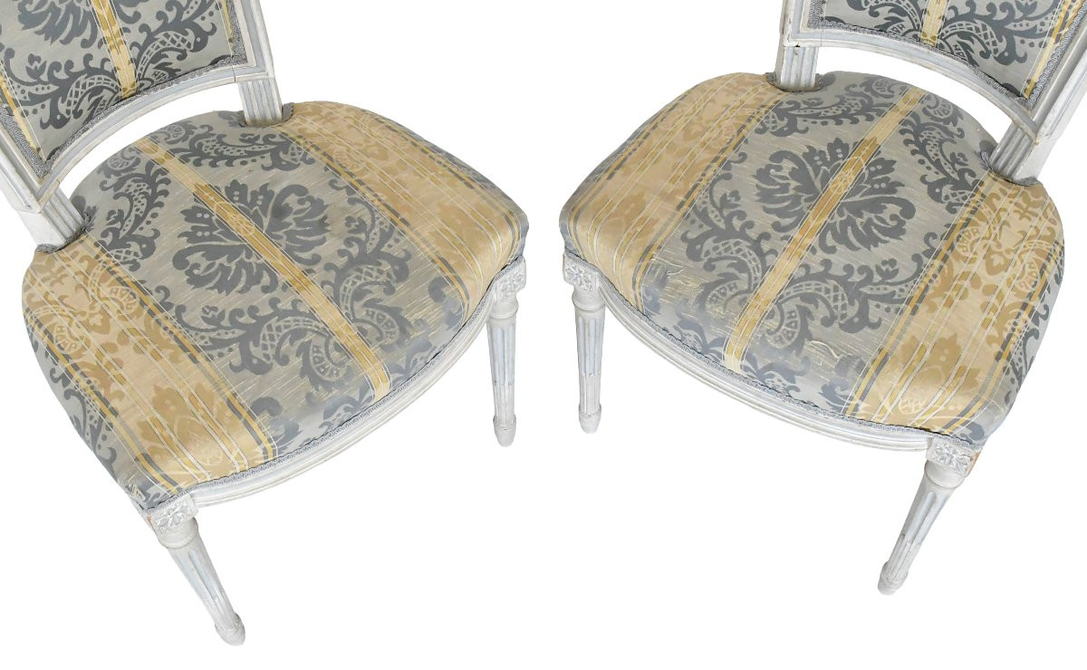 Set Of 4 Louis XVI Style Chairs -photo-1