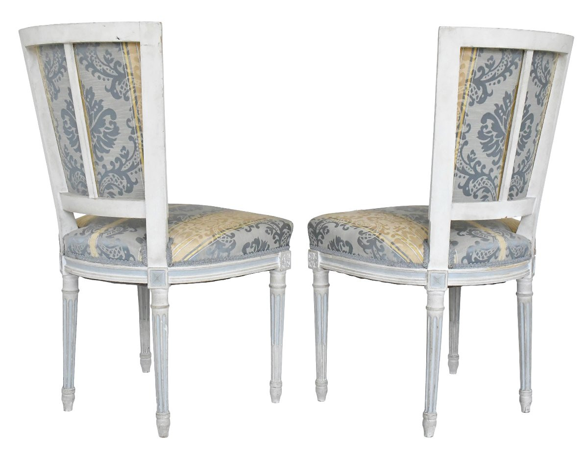 Set Of 4 Louis XVI Style Chairs -photo-5