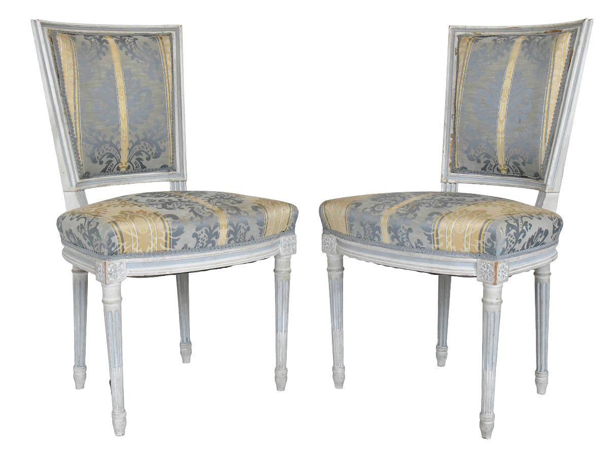 Set Of 4 Louis XVI Style Chairs -photo-6