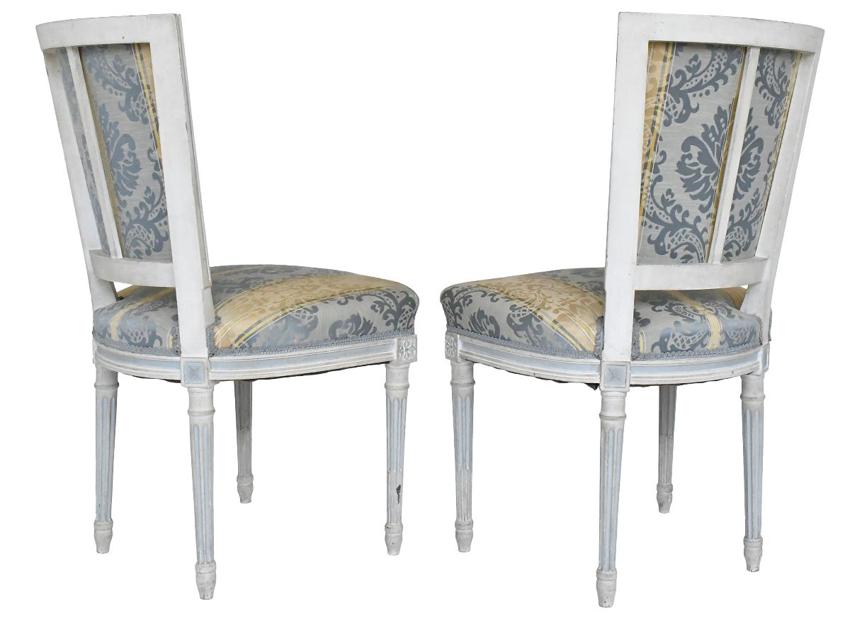 Set Of 4 Louis XVI Style Chairs -photo-8