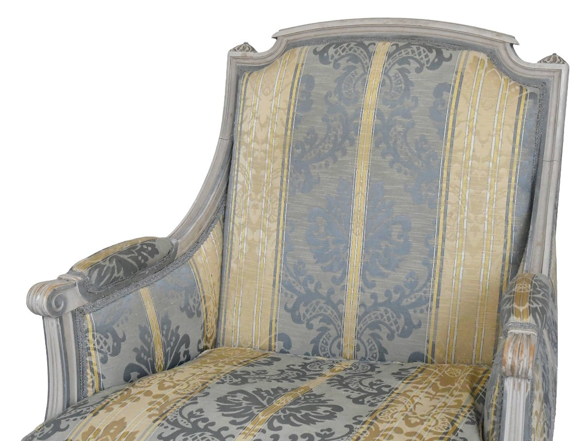 Set Of 4 Louis XVI Style Bergère Armchairs -photo-4