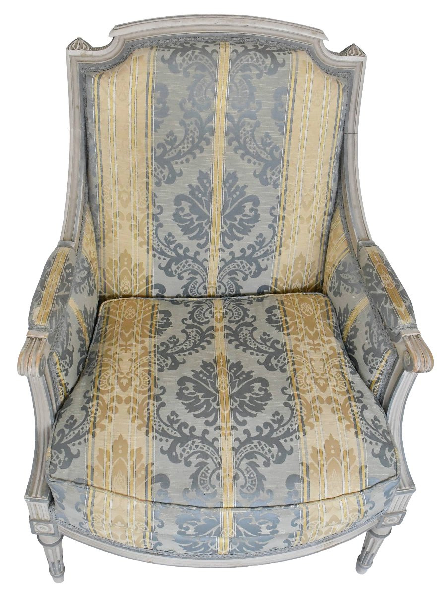 Set Of 4 Louis XVI Style Bergère Armchairs -photo-1