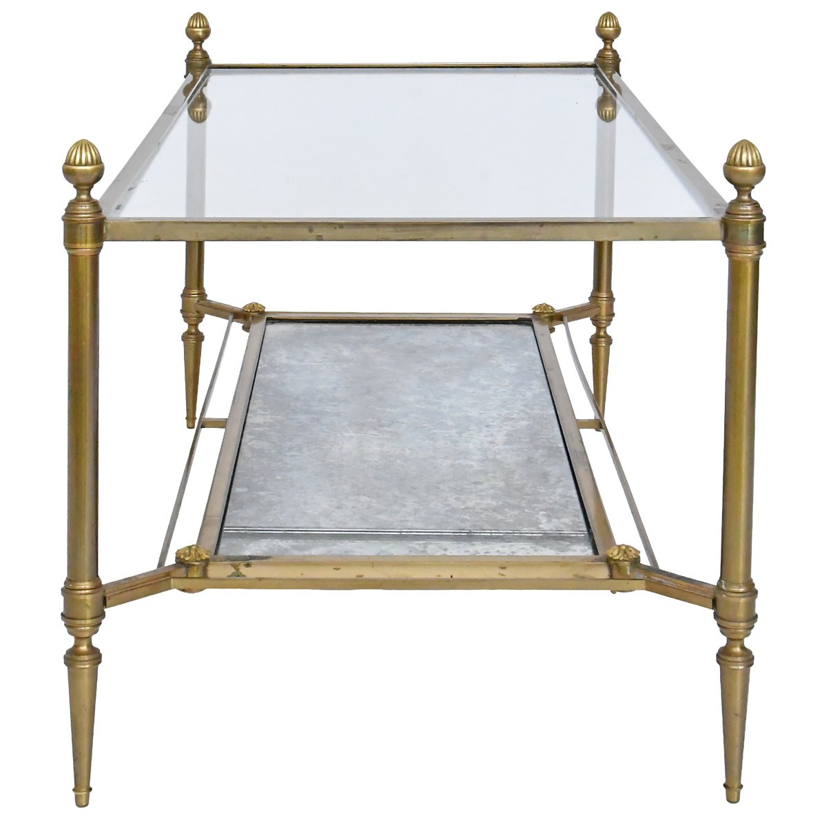 Table basse en bronze et laiton doré de la Maison Jansen-photo-7