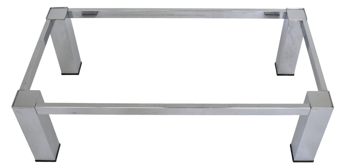 Modernist Coffee Table In Chromed Steel And Smoked Glass Attributed To Vittorio Introini For Saporiti-photo-1