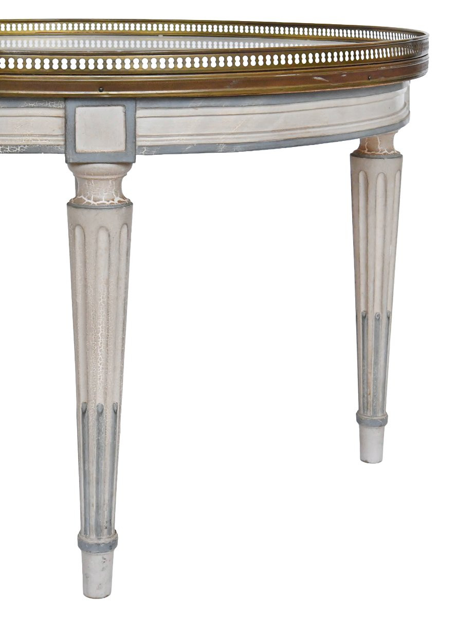 Table basse bouillotte de style Louis XVI -photo-2