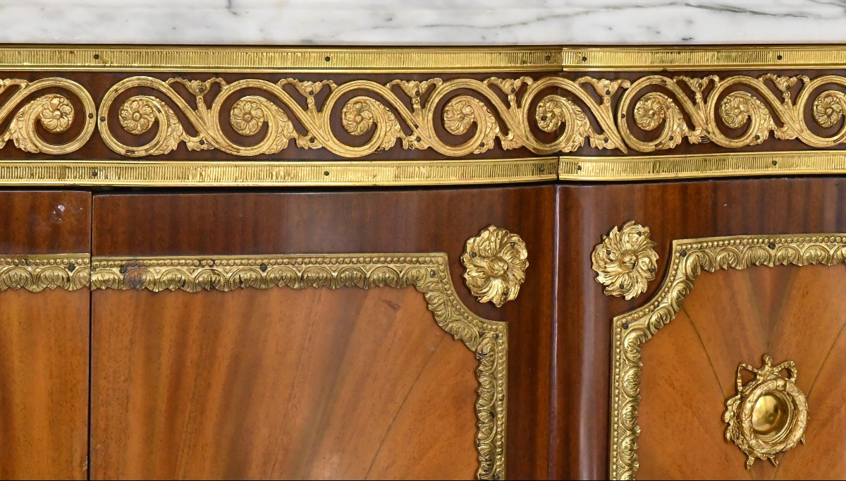 Louis XVI Style Sideboard, In The Form Of A Movement-photo-2