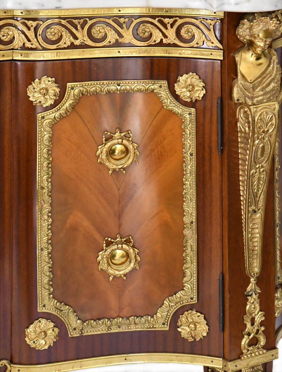 Louis XVI Style Sideboard, In The Form Of A Movement-photo-3