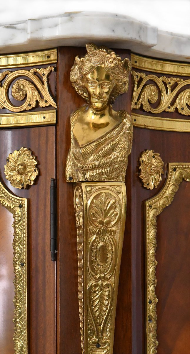 Louis XVI Style Sideboard, In The Form Of A Movement-photo-2