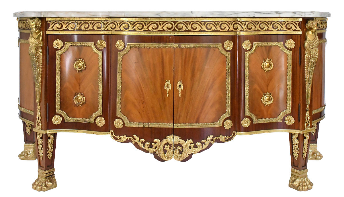 Louis XVI Style Sideboard, In The Form Of A Movement