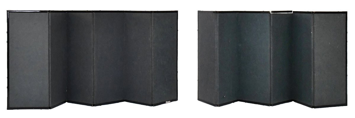 Pair Of Japanese Six-leaf Table Screens-photo-2