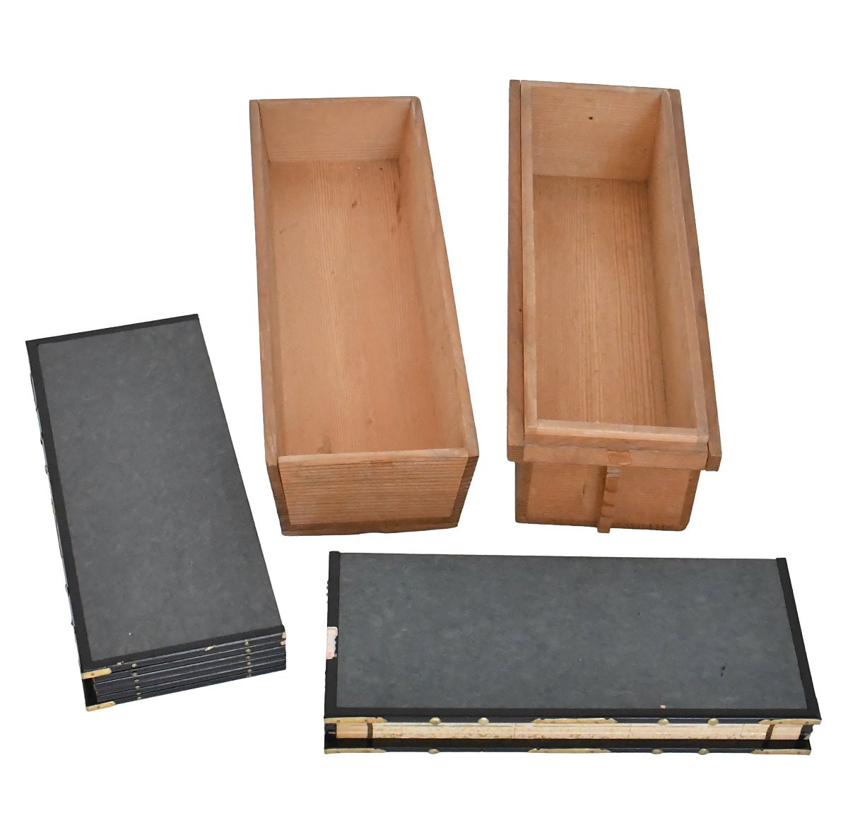 Pair Of Japanese Six-leaf Table Screens-photo-3