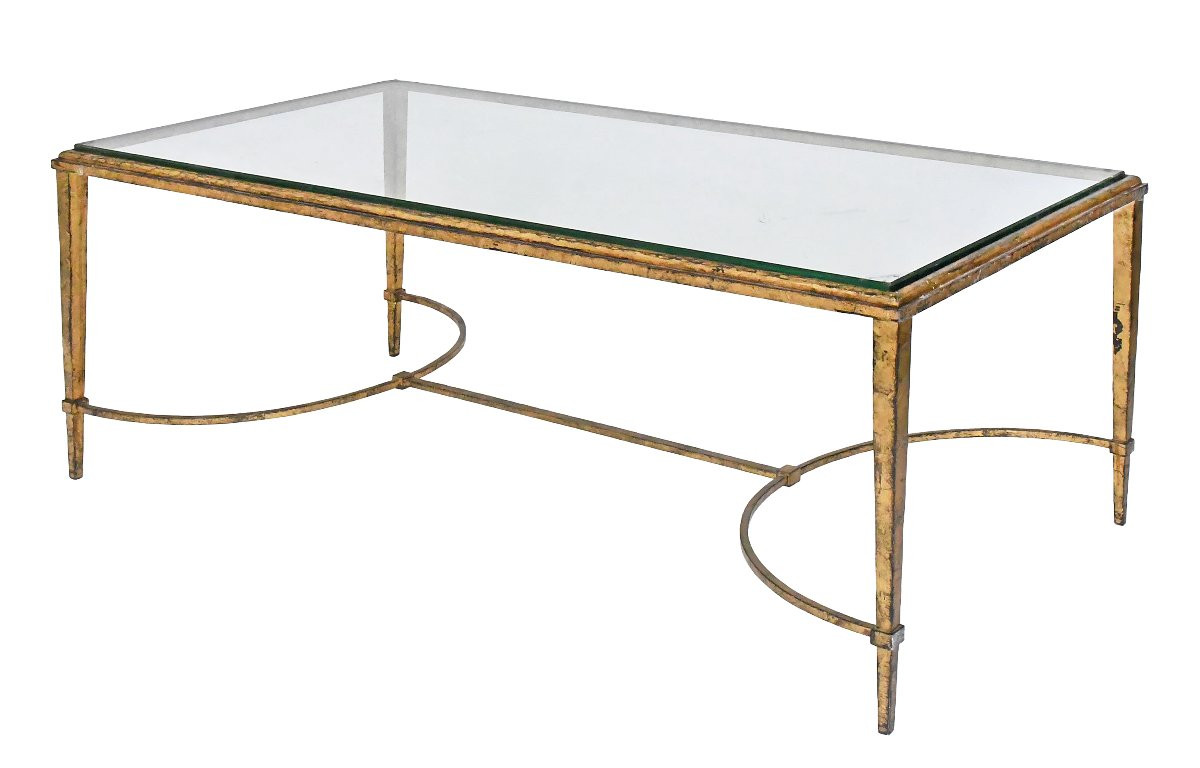 Table basse en fer par Roger Thibier (1926-2001) pour la maison Ramsay-photo-1