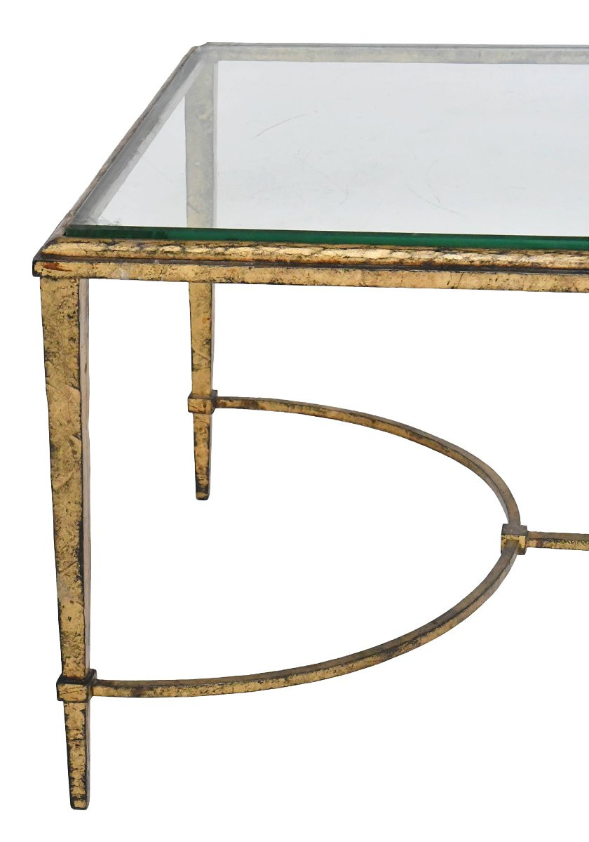 Table basse en fer par Roger Thibier (1926-2001) pour la maison Ramsay-photo-3