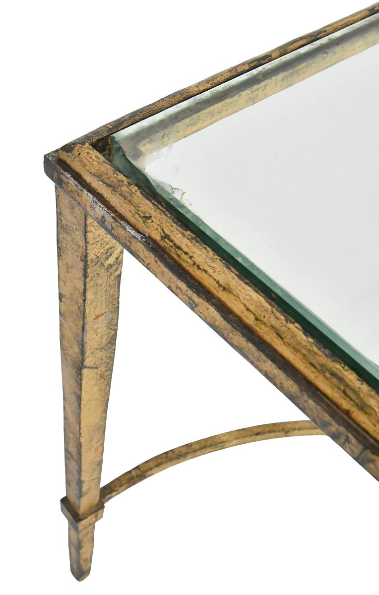 Table basse en fer par Roger Thibier (1926-2001) pour la maison Ramsay-photo-5