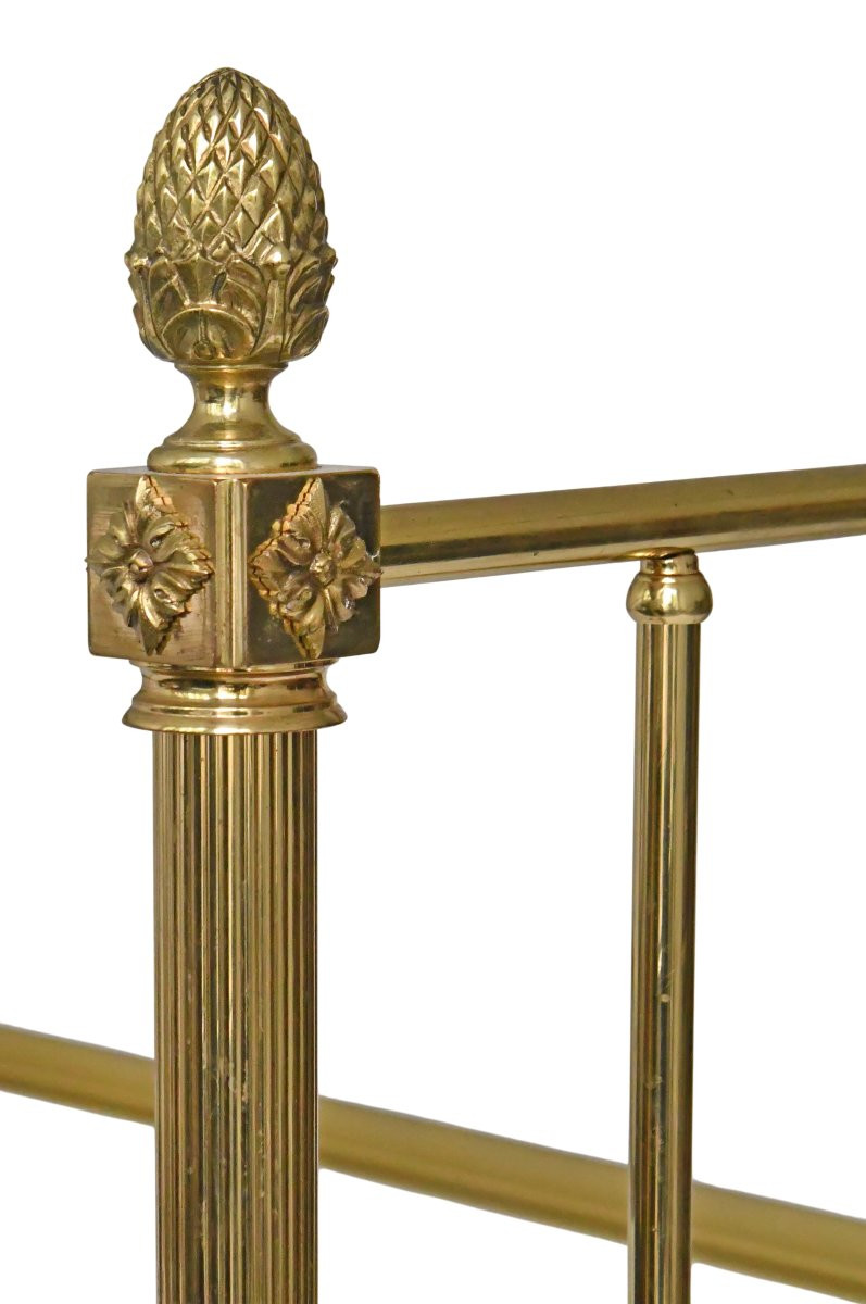 Empire-style Brass Slatted Bed-photo-3