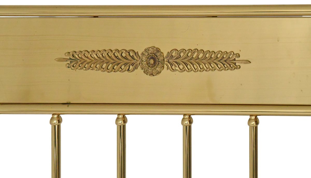 Empire-style Brass Slatted Bed-photo-4