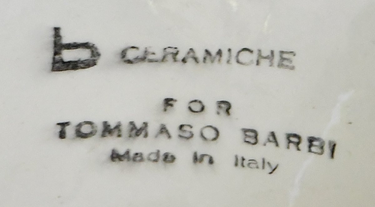  Large Vase With Column In Imitation Marble Ceramic By Tommaso Barbi For B. Ceramiche-photo-8