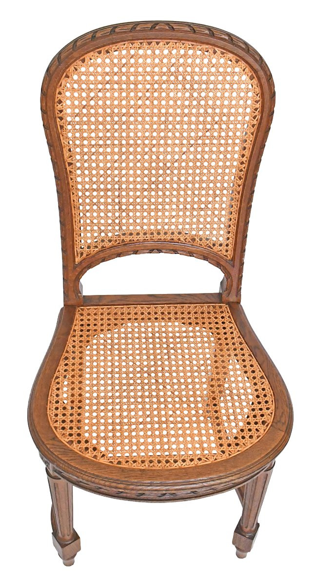 Suite Of 8 Louis XVI Style Chairs-photo-1