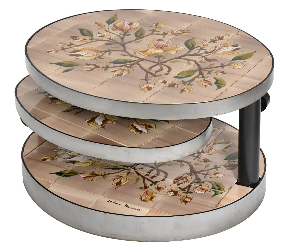 Table basse vintage par Georges Pelletier pour La Roue à Vallauris-photo-2
