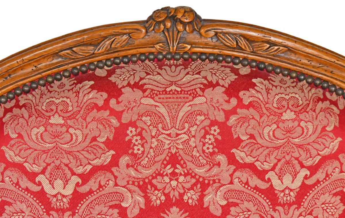 Pair Of Louis XV Cabriolet Armchairs-photo-1