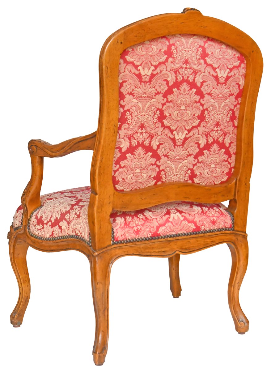Pair Of Louis XV Cabriolet Armchairs-photo-5