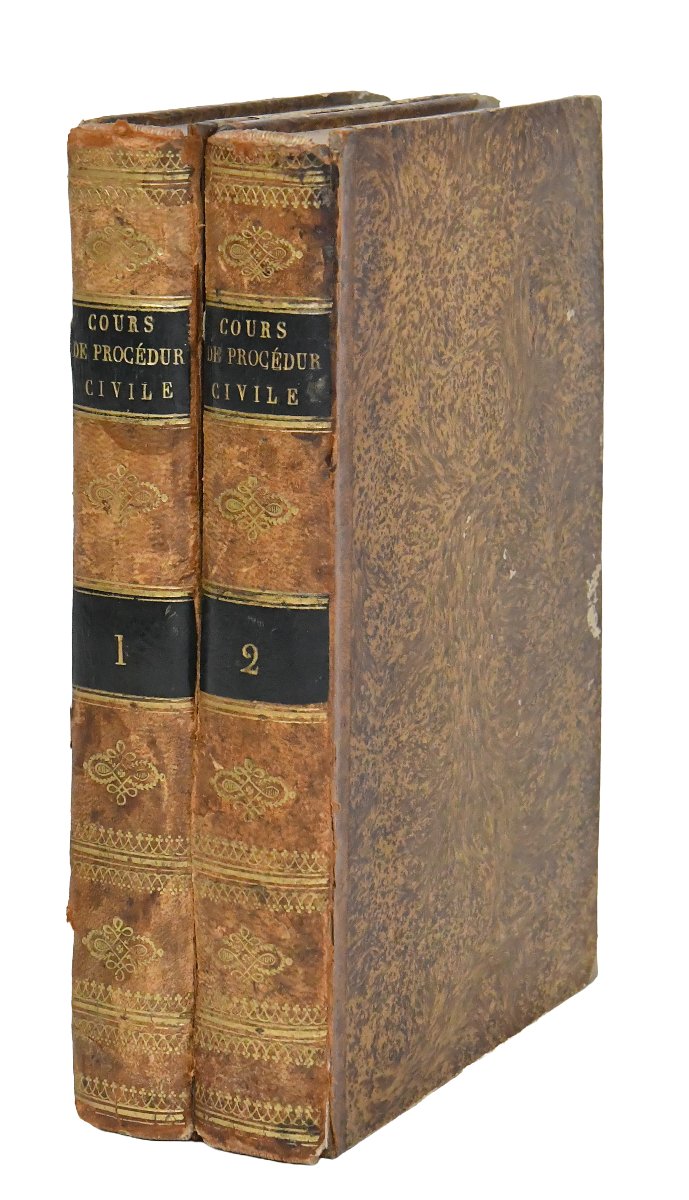 Course On Civil Procedure, 2 Volumes, Paris 1821-photo-2