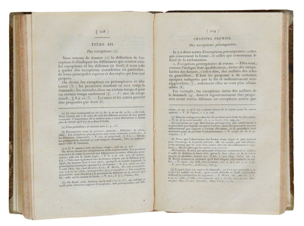 Course On Civil Procedure, 2 Volumes, Paris 1821-photo-4