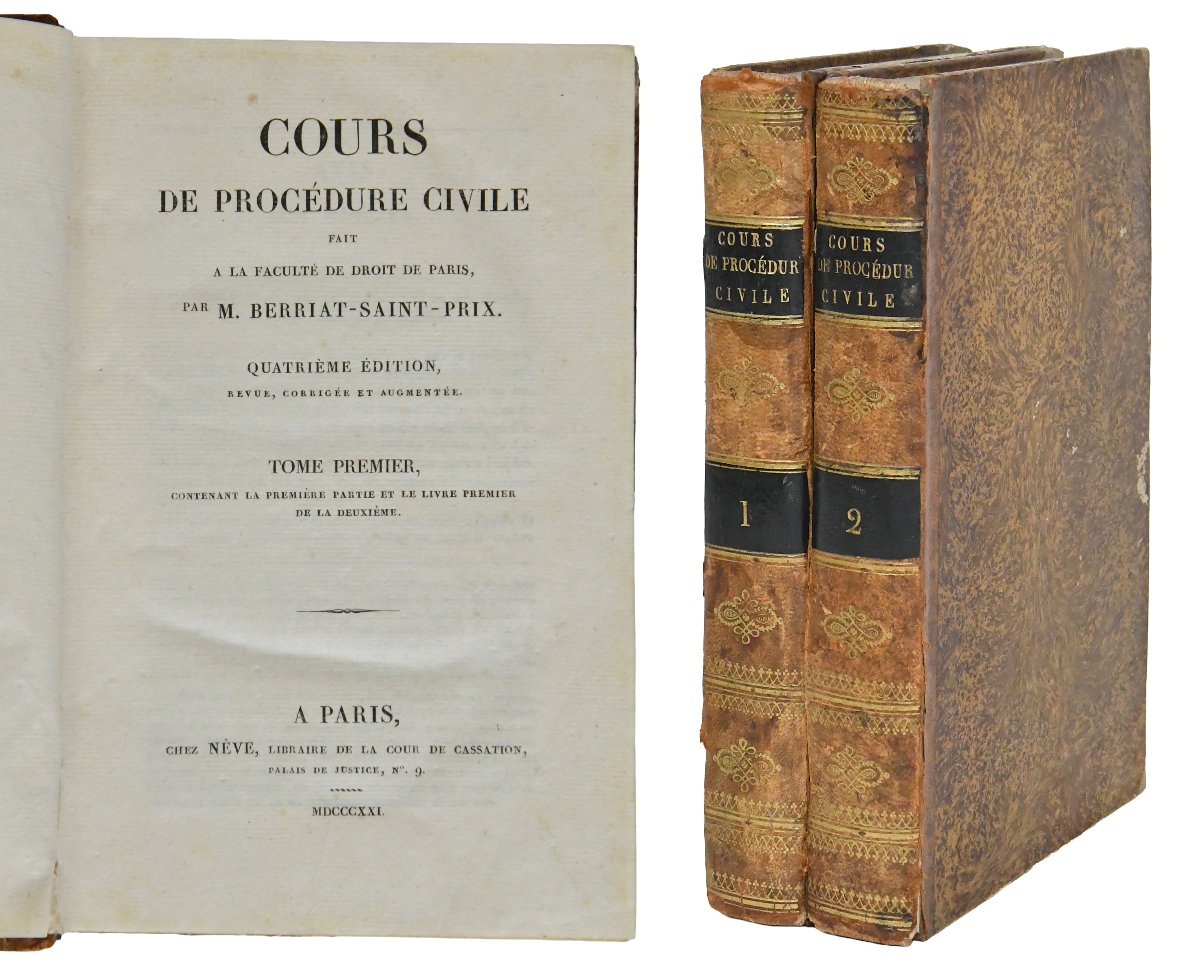 Course On Civil Procedure, 2 Volumes, Paris 1821