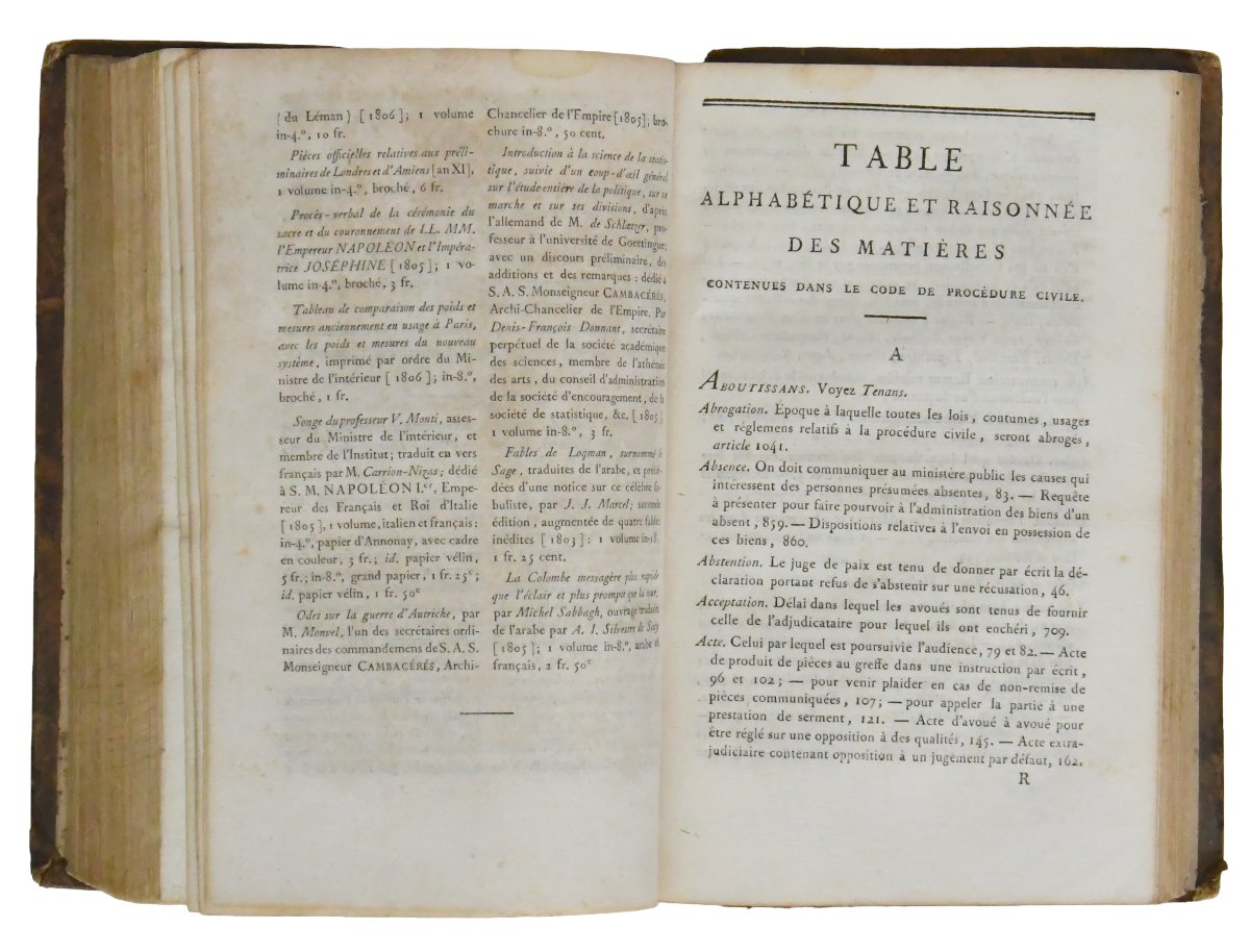 Code Of Civil Procedure, Paris, Imperial Printing House, 1810-photo-2