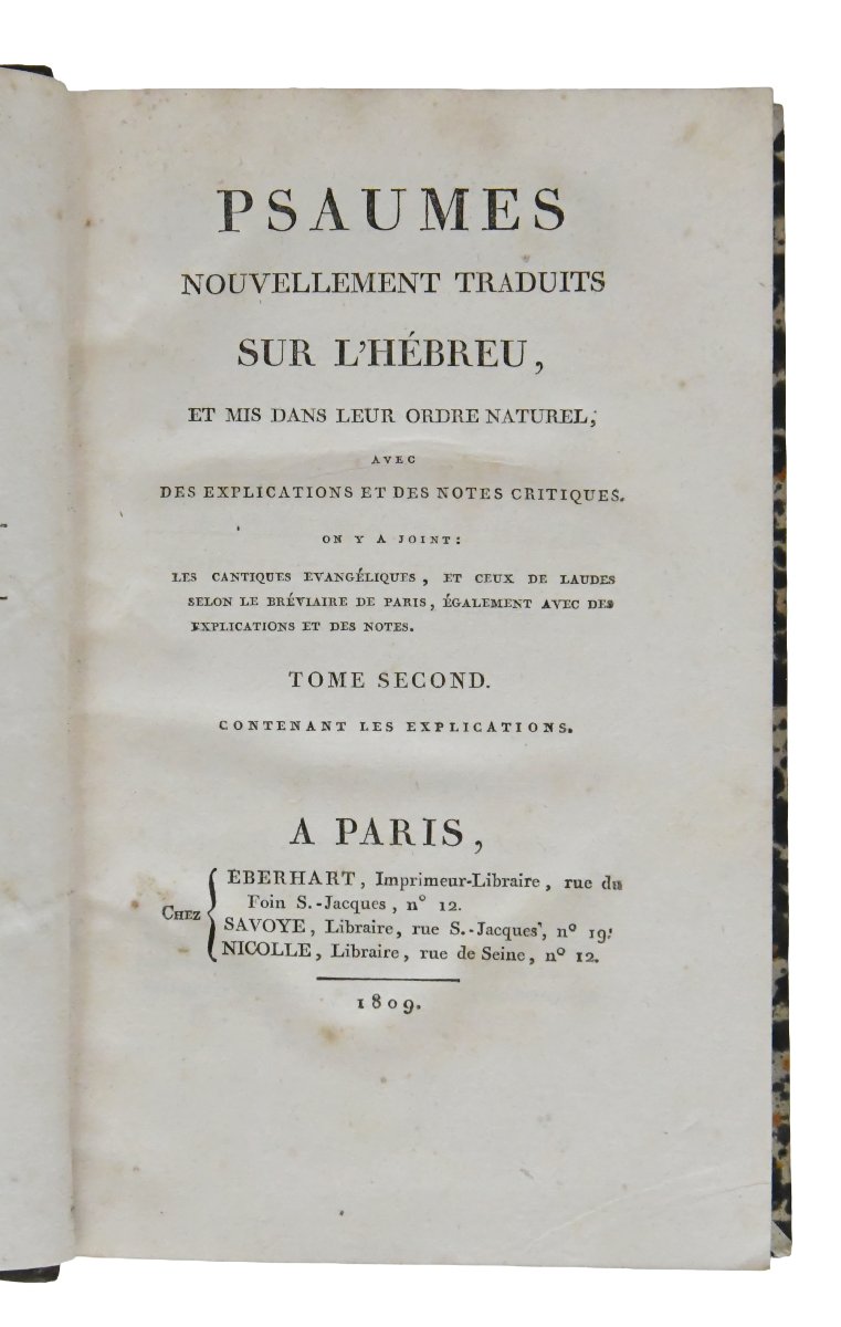 Psalms, 3 Volumes, Paris, Eberhart, 1809-photo-2